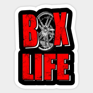 Box Life Red Sticker